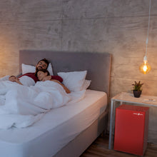 Load image into Gallery viewer, SnowLion Premium 65L Solid Door 2.3 Cu.ft. Freestanding Under-Counter Mini Fridge in Red SnowLion Solid Door Large