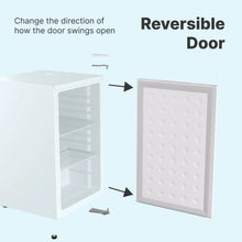 Load image into Gallery viewer, SnowLion Premium 65L Solid Door 2.3 Cu.ft. Freestanding Under-Counter Mini Fridge in White SnowLion Solid Door Large