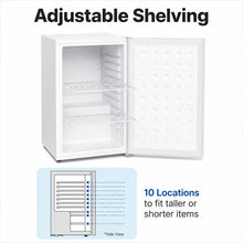 Load image into Gallery viewer, SnowLion Premium 65L Solid Door 2.3 Cu.ft. Freestanding Under-Counter Mini Fridge in White (OSFS015-WL)