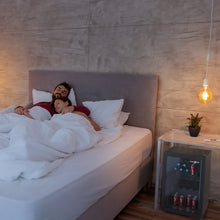 Load image into Gallery viewer, SnowLion Premium 69L Beverage Refrigerator 2.4 Cu.ft. Freestanding Mini Fridge With Glass Door in Black SnowLion Glass Door Large