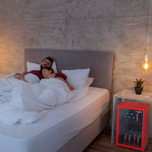 Load image into Gallery viewer, SnowLion Premium 69L Beverage Refrigerator 2.4 Cu.ft. Freestanding Mini Fridge With Glass Door in Red SnowLion Glass Door Large