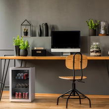 Load image into Gallery viewer, SnowLion Premium 69L Beverage Refrigerator 2.4 Cu.ft. Freestanding Mini Fridge With Glass Door in White SnowLion Glass Door Large