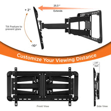 Load image into Gallery viewer, ProMounts Articulating / Full Motion TV Wall Mount for 37" to 100" TVs Holds Up to 150lbs (UA-PRO640) - One Products