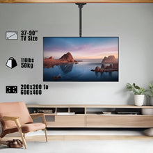 Load image into Gallery viewer, ProMounts Tilt and Swivel Ceiling TV Mount for 37"-90" Screens Holds up to 110Lbs. One Products