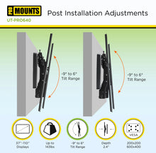 Load image into Gallery viewer, ProMounts Tilting TV Wall Mount for 37" to 110" TVs Up to 143lbs (UT-PRO640) - One Products
