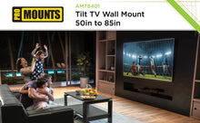Load image into Gallery viewer, ProMounts Tilt TV Mount for 50" to 85" TVs Holds up to 99Ibs (AMT8401) - One Products