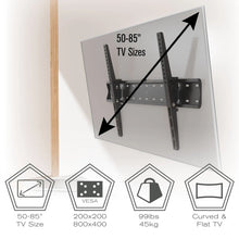 Load image into Gallery viewer, ProMounts Tilt TV Mount for 50" to 85" TVs Holds up to 99Ibs (AMT8401) - One Products