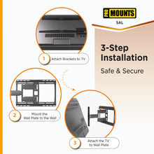 Load image into Gallery viewer, ProMounts Articulating / Full-Motion TV Wall Mount for 37" to 85" TVs up to 120 lbs (SAL) - One Products