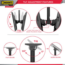 Load image into Gallery viewer, ProMounts Double Sided TV Ceiling Mount for 32”-85” Screens Holds up to 88 lbs on Each Side (UC-PRO320B) - One Products