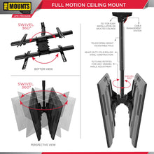 Load image into Gallery viewer, ProMounts Double Sided TV Ceiling Mount for 32”-85” Screens Holds up to 88 lbs on Each Side (UC-PRO320B) - One Products