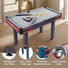 Load image into Gallery viewer, 48&quot; Complete Set Pool Table, Compact Size with Premium Velvet Tabletop and Solid Cue Sticks (GS-BT-2355) ProMounts Hybrid Multi-Game Tables
