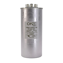 Load image into Gallery viewer, ONE Power CBB65 440-Volt 70/7.5-MFD Round Double Run Capacitor (OPCDR705) One Products
