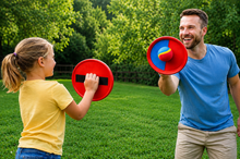 Load image into Gallery viewer, ProMounts Kids Toss &amp; Catch Ball Game Set with 2 Hook-and-Loop Paddles and Soft Ball | Outdoor Beach, Backyard &amp; Park Toy | Ages 3+
