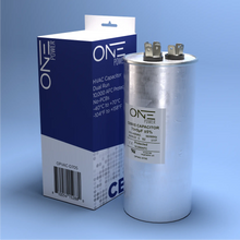 Load image into Gallery viewer, ONE Power 70/7.5-MFD, 370V or 440V Dual Run A/C Capacitor 70+7.5 uF CBB65B Air Conditioner Capacitors for AC Unit Fan Motor Start or Heat Pump or Condenser Straight Cool (OPCDR705) One Products
