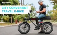 Load image into Gallery viewer, Goldoro Electric Bike for Adults 500W, 20 Inch Fat Tire Ebike 31 MPH &amp; 50-60 Miles Commuter E Bike, 48V 20AH Electric Bicycle (Black) - One Products
