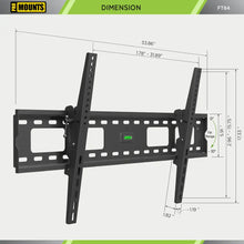 Load image into Gallery viewer, ProMounts Tilt/Tilting TV Wall Mount For 50&quot; to 92&quot; TVs Up to 165lbs (FT84) - One Products
