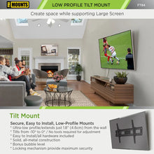 Load image into Gallery viewer, ProMounts Tilt/Tilting TV Wall Mount For 50&quot; to 92&quot; TVs Up to 165lbs (FT84) - One Products
