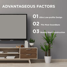 Load image into Gallery viewer, ProMounts Universal TV Sound-bar Mount, Supports up to 33lbs (MSB33) - One Products
