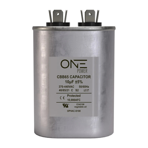 ONE Power CBB65 440-Volt 10-MFD Oval Single Run Capacitor (OPCSR10) One Products