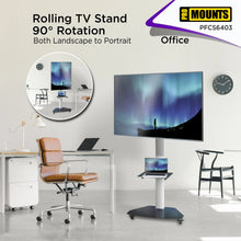 Load image into Gallery viewer, ProMounts Portrait/Landscape Rolling TV Stand Mount For 32&quot;-84&quot; TVs Holds Up To 88Lbs - One Products
