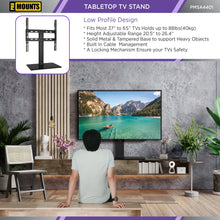 Load image into Gallery viewer, ProMounts Tabletop TV Stand Mount for 37&quot;-65 TVs Holds up to 88lbs - One Products
