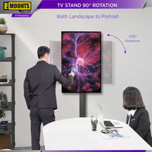 Load image into Gallery viewer, ProMounts Portrait &amp; Landscape Floor TV Stand for 32”-75” TVs, Holds up to 77lbs - One Products
