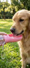 Load image into Gallery viewer, Portable Pet Water Dispenser &amp; Drinking Bottle in Pink - Perfect for Hiking and Walks One Products
