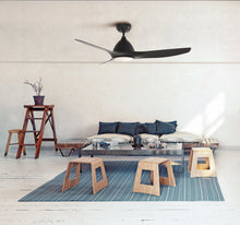 Load image into Gallery viewer, ProMounts 52 in. WIFI 3-Blade Smart Ceiling Fan with Reversible Motor, 6 Speeds and 3 Color Temperatures, App Control, Black One Smart CE Gear Ceiling Fan
