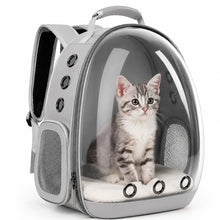 Load image into Gallery viewer, ProMounts Pet Carrier Backpack for Cats &amp; Small Dogs, Airline-Friendly Bubble Carrier with Mesh Ventilation &amp; Safety Leash | Gray One Products
