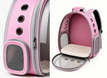 Load image into Gallery viewer, ProMounts Pet Carrier Backpack for Cats &amp; Small Dogs, Airline-Friendly Bubble Carrier with Mesh Ventilation &amp; Safety Leash | Pink One Products
