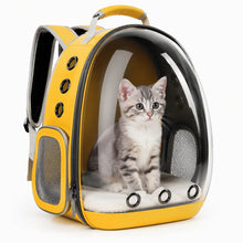 Load image into Gallery viewer, ProMounts Pet Carrier Backpack for Cats &amp; Small Dogs, Airline-Friendly Bubble Carrier with Mesh Ventilation &amp; Safety Leash | Yellow One Products
