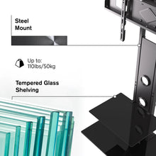 Load image into Gallery viewer, ProMounts Premium Swivel TV Stand Mount for 37”-72” Screens with Shelving, Holds up to 110 Lbs (ATMSS6401-X2) ProMountshttps://www.one-products.com/
