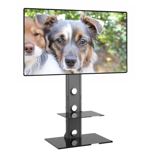 ProMounts Premium Swivel TV Stand Mount for 37”-72” Screens with Shelving, Holds up to 110 Lbs (ATMSS6401-X2) ProMounts TV Stand