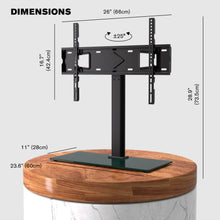 Load image into Gallery viewer, ProMounts Premium Universal TV Stand for 37-72 Inch LCD LED Smart TVs, ± 25° Swivel TV Stand, Sturdy Thick Tempered Glass Base ProMounts TV Stand
