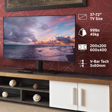 Load image into Gallery viewer, ProMounts Premium Universal TV Stand for 37-72 Inch LCD LED Smart TVs, ± 25° Swivel TV Stand, Sturdy Thick Tempered Glass Base ProMounts TV Stand
