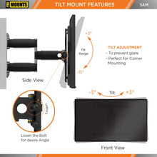 Load image into Gallery viewer, ProMounts Articulating / Full Motion TV Wall Mount for 30&quot; to 65&quot; TVs Up to 80lbs (SAM) - One Products
