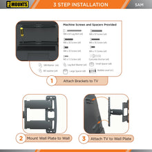 Load image into Gallery viewer, ProMounts Articulating / Full Motion TV Wall Mount for 30&quot; to 65&quot; TVs Up to 80lbs (SAM) - One Products

