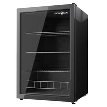 Load image into Gallery viewer, SnowLion Premium 131L Beverage Refrigerator 4.6 Cu.ft. Freestanding Mini Fridge With Glass Door in Black SnowLion Glass Door Extra Large
