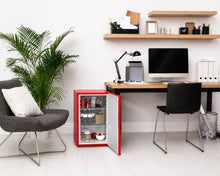 Load image into Gallery viewer, SnowLion Premium 65L Solid Door 2.3 Cu.ft. Freestanding Under-Counter Mini Fridge in Red (OSFS013-RL)
