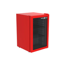 Load image into Gallery viewer, SnowLion Premium 69L Beverage Refrigerator 2.4 Cu.ft. Freestanding Mini Fridge With Glass Door in Red SnowLion Glass Door Large
