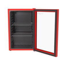 Load image into Gallery viewer, SnowLion Premium 69L Beverage Refrigerator 2.4 Cu.ft. Freestanding Mini Fridge With Glass Door in Red SnowLion Glass Door Large
