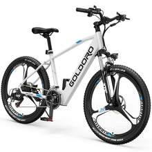 Load image into Gallery viewer, Goldoro Electric Bike 26&quot; X7 Aluminum Alloy Mountain Bike, 250W/36V, MAX 18 MPH, 21 speed with Alloy Wheels (White) - One Products
