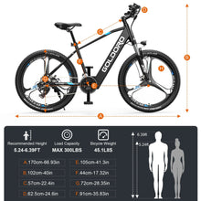 Load image into Gallery viewer, Goldoro Electric Bike 26&quot; X7 Aluminum Alloy Mountain Bike, 250W/36V, MAX 18 MPH, 21 speed with Alloy Wheels - One Products
