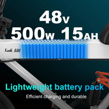 Load image into Gallery viewer, Goldoro Electric Bike for Adults 500W, 20 Inch Fat Tire Ebike 31 MPH &amp; 50-60 Miles Commuter E Bike, 48V 20AH Electric Bicycle (White) - One Products
