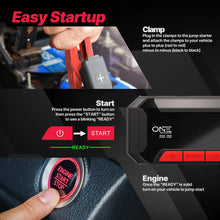 Load image into Gallery viewer, ONE Jump Starter 1200A Peak Battery Pack, Ultrasafe Car Battery Jumpstarter, 12V Jump Box for Battery up to 7L Gas or 5L Diesel Engine, Battery Booster 65W Fast Charger, Portable Hard Case/Dust Tight(OAJS-1201) - One Products
