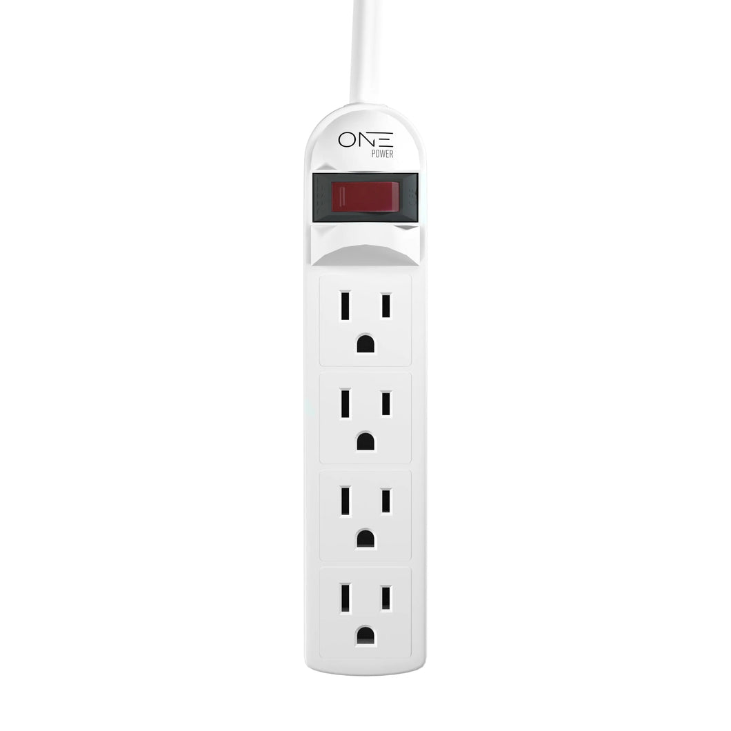ONE Power 4 Outlet Power Strip with 2 Foot Extension Cord - One Products
